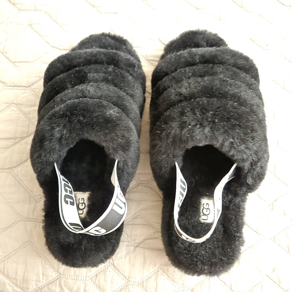 UGG Black Slippers - Worn, maybe twice. Still in excellent condition